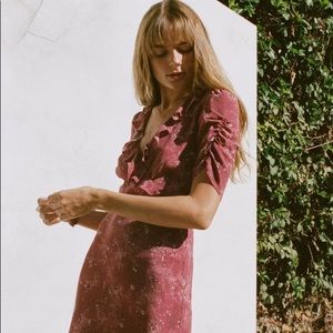 Lily Ashwell Gemma Dress in Juniper